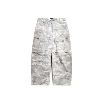 Balenciaga Cargo Pants Loose Fit Men's Light Gray