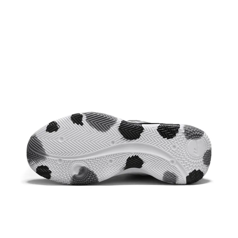 Warrior Anti Slip And Wear Resistant Height Increasing Low Top Basketball Shoes Men's White Black Gray-3