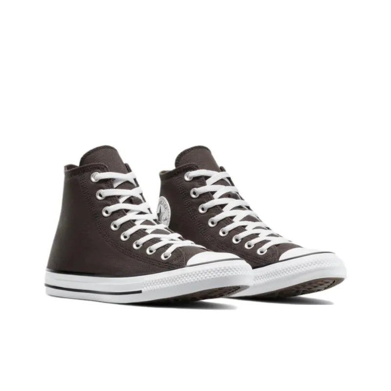 Converse All Star Anti Slip Wear Resistant High Top Canvas Shoes Unisex Dark Brown-2