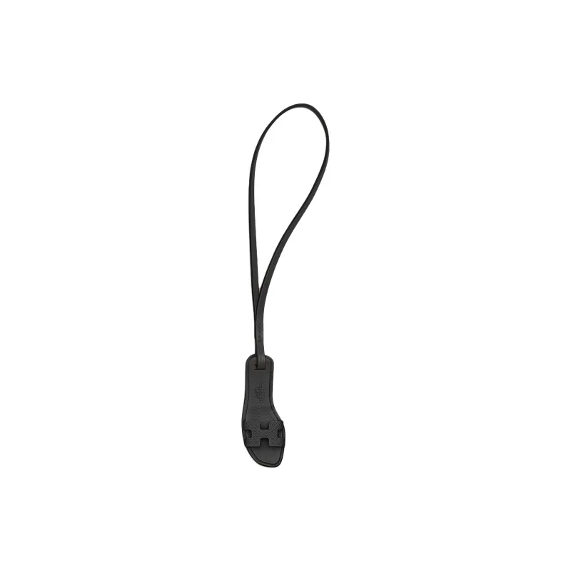 HERMES Oran Epsom & Swift Calfskin Bag Charm Bag Accessory Women's 89 Noir Black-0