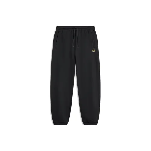 LiNing Sports Life Collection Knitted Sports Pants Men's Black