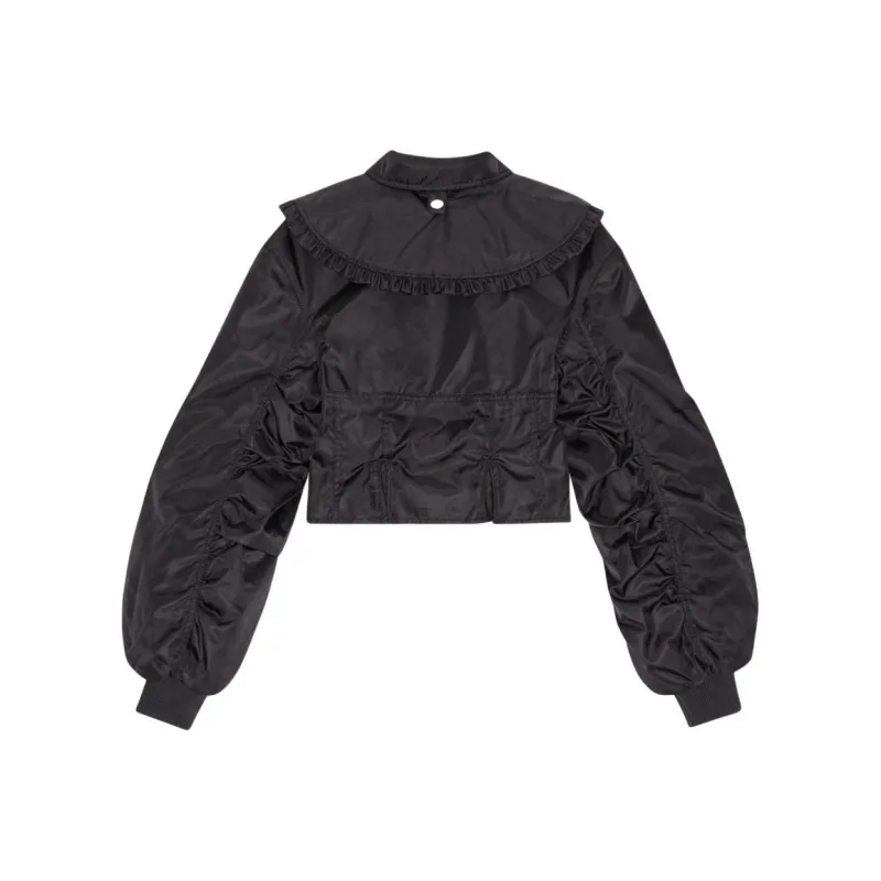 GANNI Ruffle collar Bomber Jacket-1