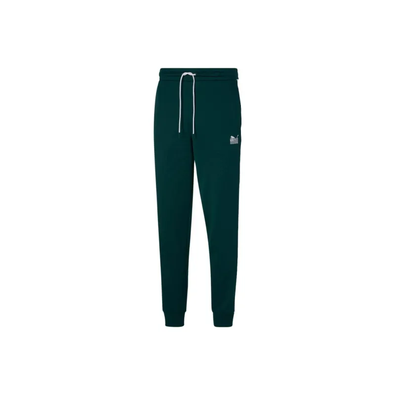 PUMA X TMC HUSSLE T7 Knitted Sweatpants Men Green-0