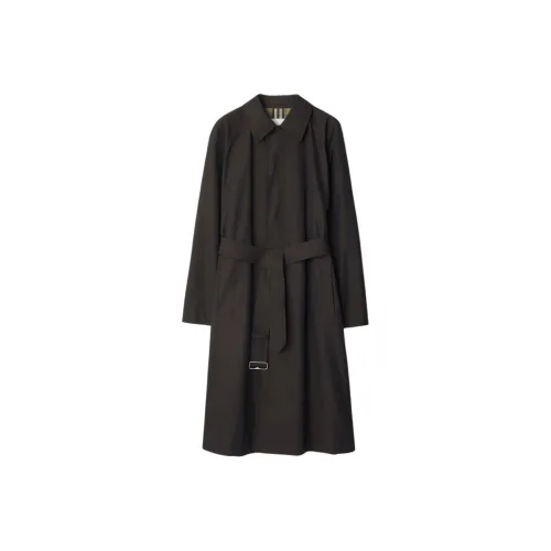 Burberry Belted Changeant-cotton Car Coat