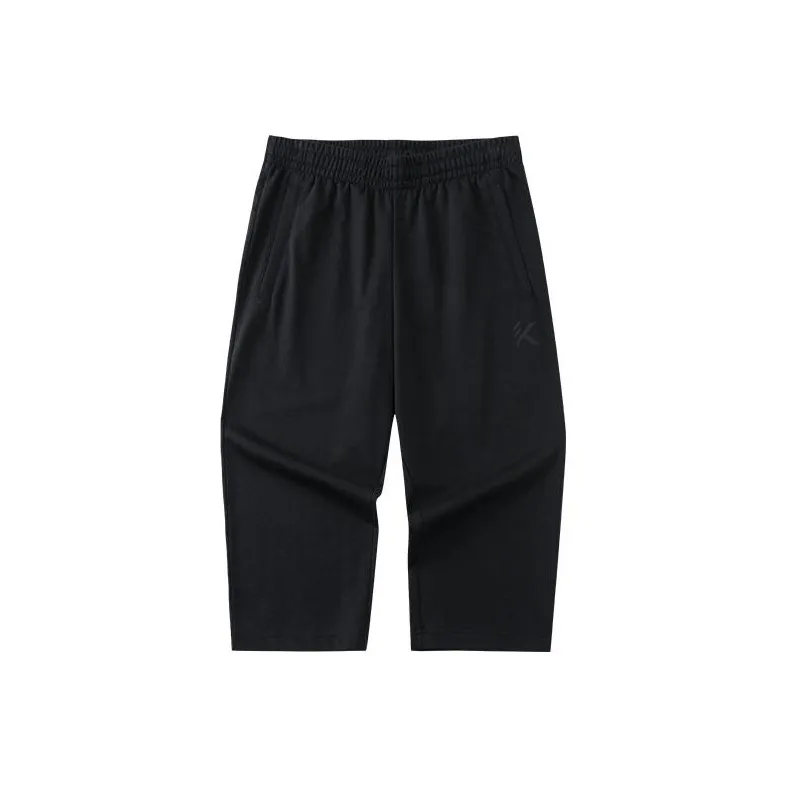 Anta SS22 Straight Casual Pants Fall Men's Black-0