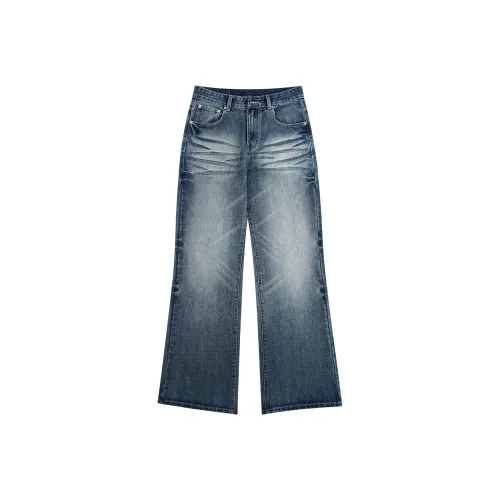 Ghost Mask Jeans Unisex Washed Blue