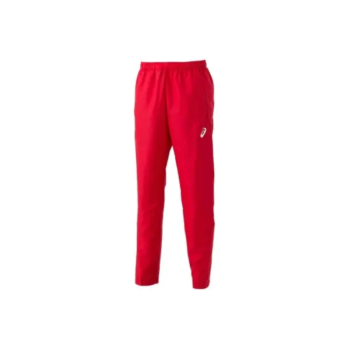 Asics Knitted Sports Pants Men's Red