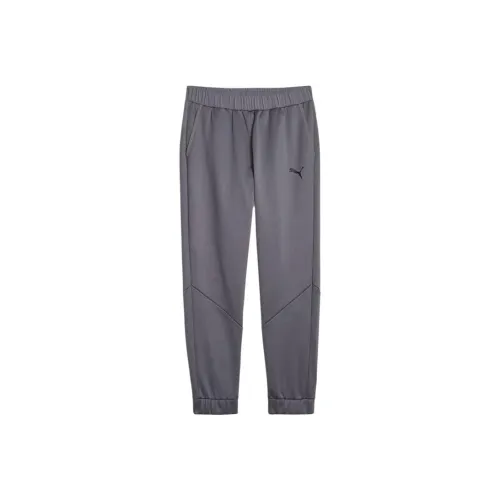 PUMA Knitted Sports Pants Men's Gray