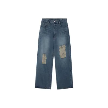Rest&Recreation DESTROYED DENIM PANTS Jeans Unisex BLUE/Blue