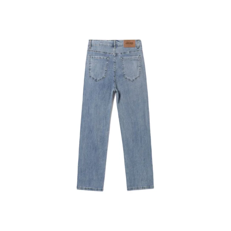 Jeep Fashion Sports Collection Jeans Unisex Light Gray Blue-0