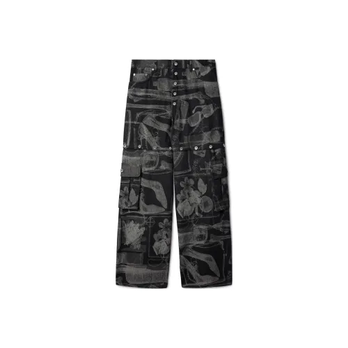 OFF WHITE Loose Fit Jeans Men's Black