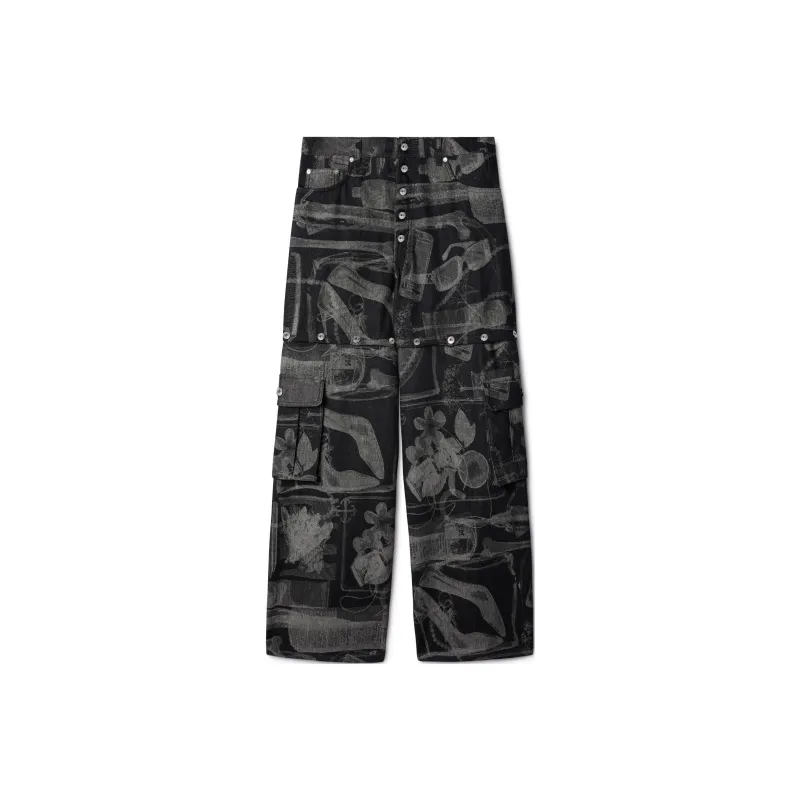 OFF WHITE Xray Jacquard Straight leg Jeans-0