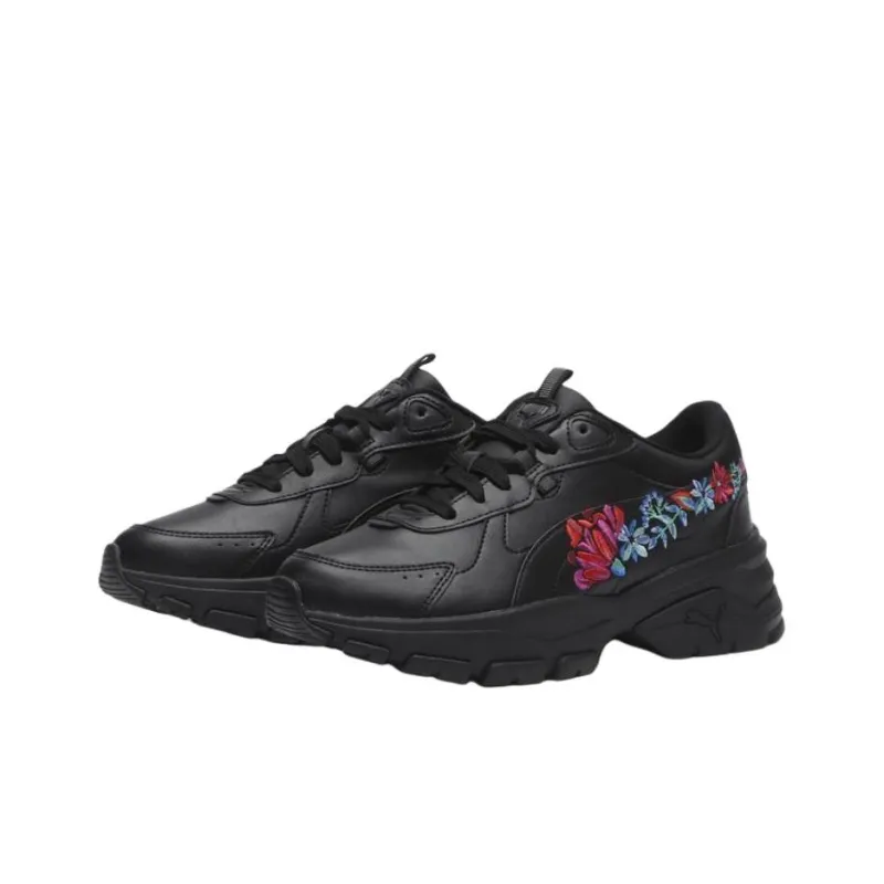PUMA Cassia Via Anti Slip Wear Resistant Low Top Casual Shoes Women's Black-2