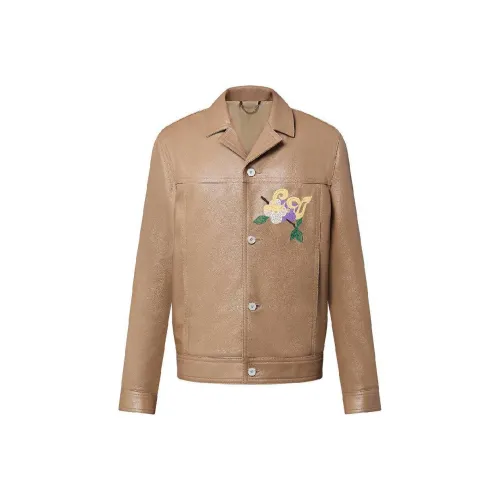 LOUIS VUITTON Embroidered Leather Blouson
