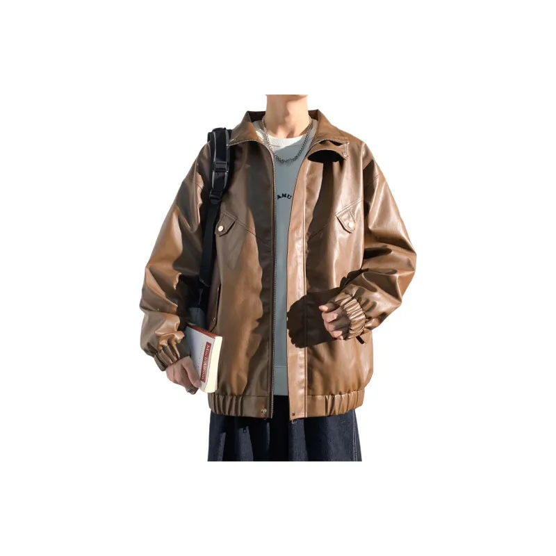 RAP PANDA Leather Jacket Unisex-7