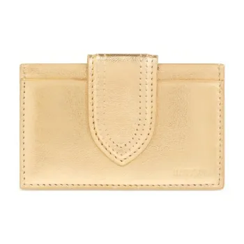 Jacquemus Sheepskin Card Holder Women's Gold