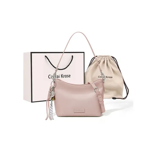 CinvaiKrose Cow Leather With Synthetic Leather Shoulder Bag, Crossbody Bag, Shoulder Bag Small Size Women's Multicolor