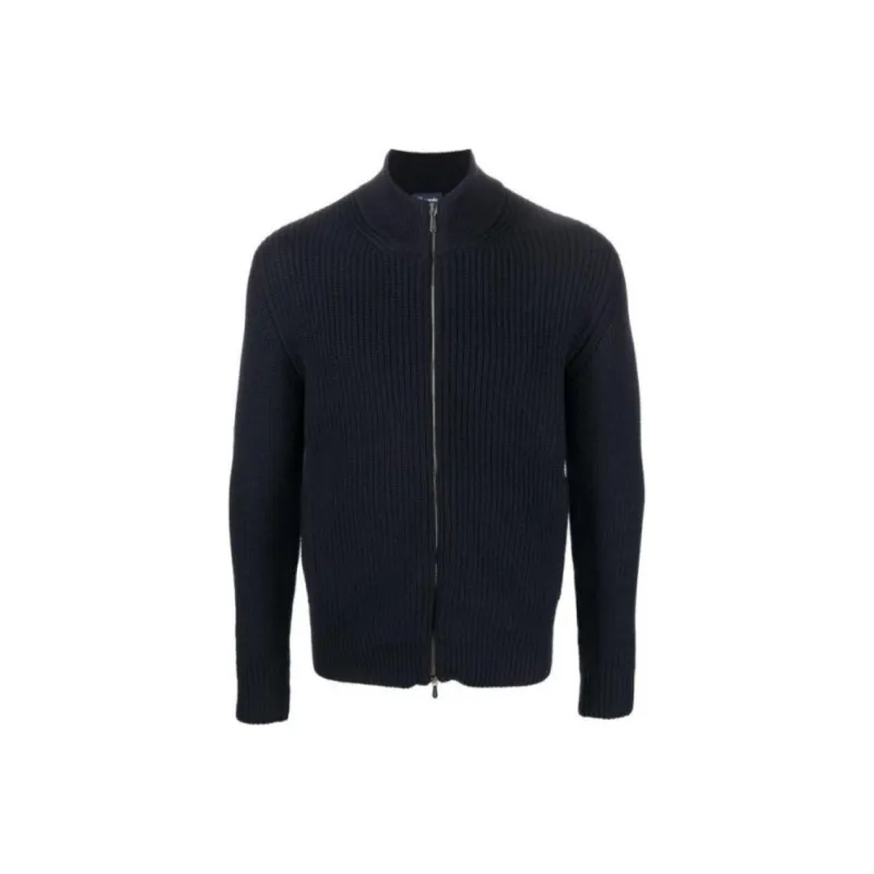 Drumohr Merino wool Zip up Cardigan-0