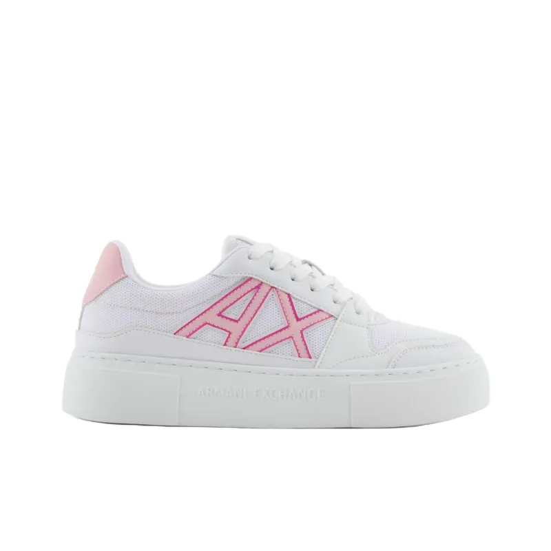 ARMANI EXCHANGEAE Low Top Skateboard Shoes Women's Pink-1