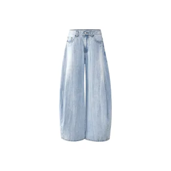 Yiwen Jeans Unisex Bamboo Blue
