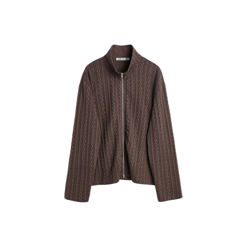 OUR LEGACY Shrunken Jacquard Cardigan-0
