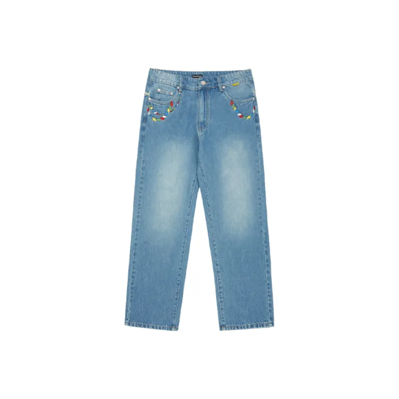 Randomevent AW23 Fall/Winter Collection Jeans Unisex Blue-0