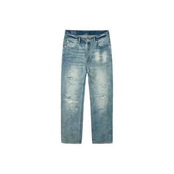 TEKABLU Jeans Men's Washed Blue