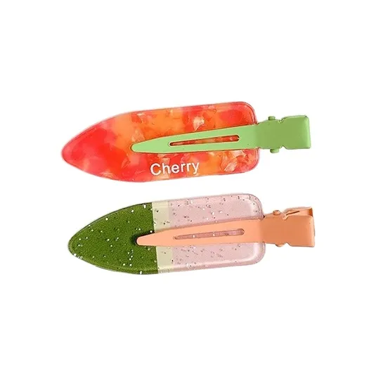 Water Jade Acrylic Hair Clips Women's-10