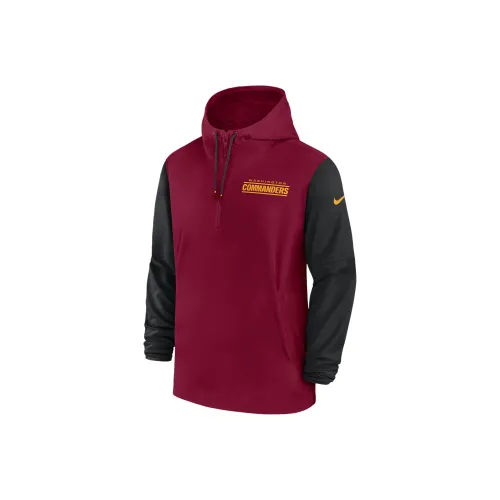 Nike Washington Commanders Sideline Pre Game Player Men's Nike Nfl 1/2 Zip Hooded Jacket