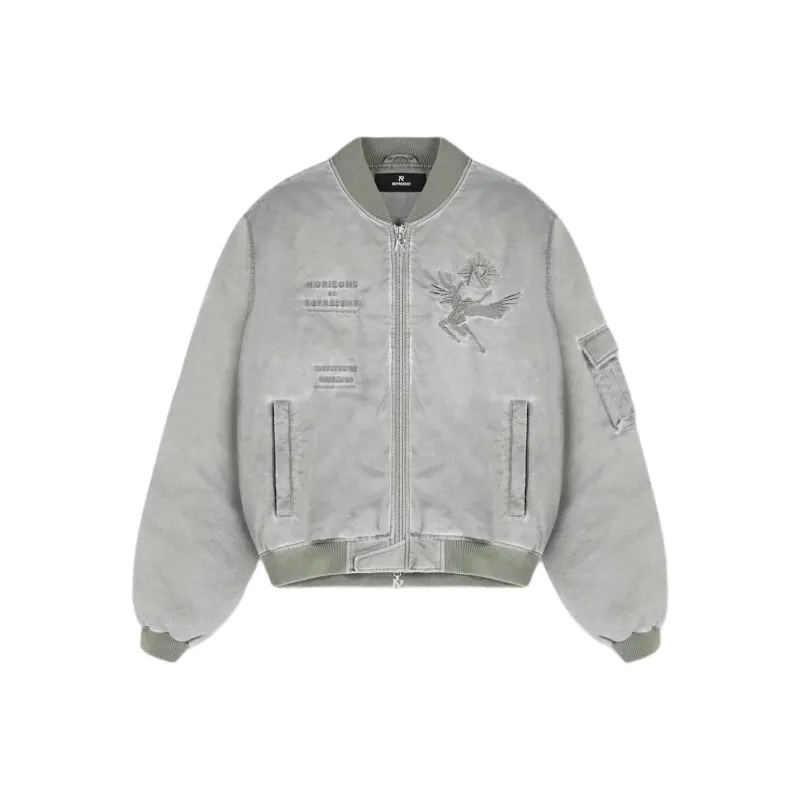 REPRESENT Icarus Flying Bomber Jackets Coats Men's Gray-0