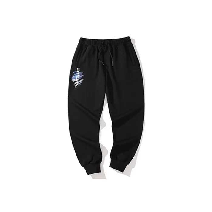 SANSYAS Knitted Sweatpants Unisex Black-0
