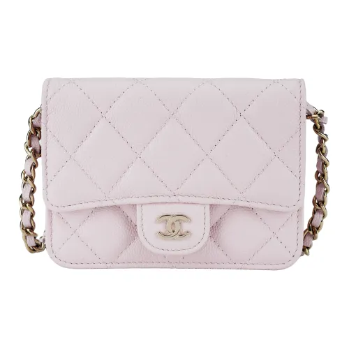 CHANEL 22SS Cow Leather Evening Bag, Coin Purse, Shoulder Bag, Crossbody Bag Mini Women's Pink