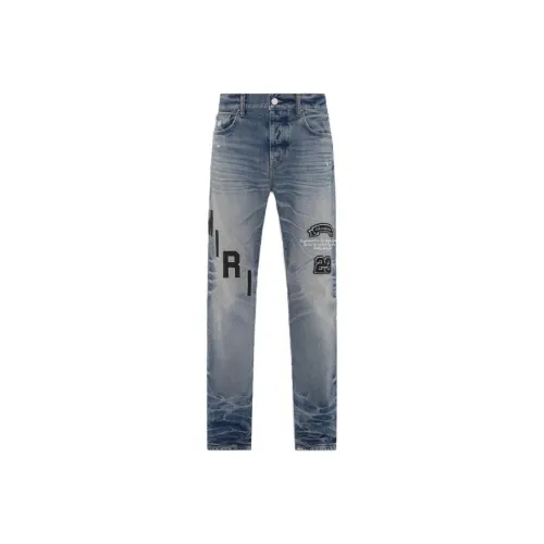 AMIRI Hockey Logo Straight Jean