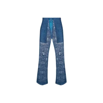 Needles Casual Pants Men Blue