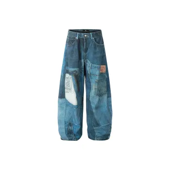 HEIYIXIANSHENG Jeans Unisex Blue