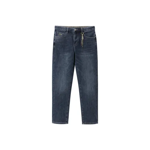 HLA Jeans Men Blue Gray Denim Gradient Medium N7