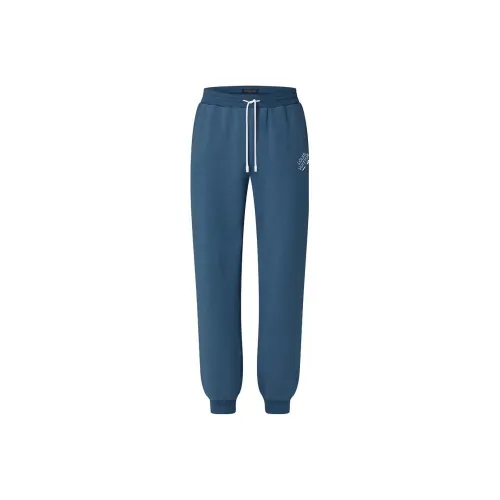 LOUIS VUITTON SS23 Knitted Sports Pants Men's Blue