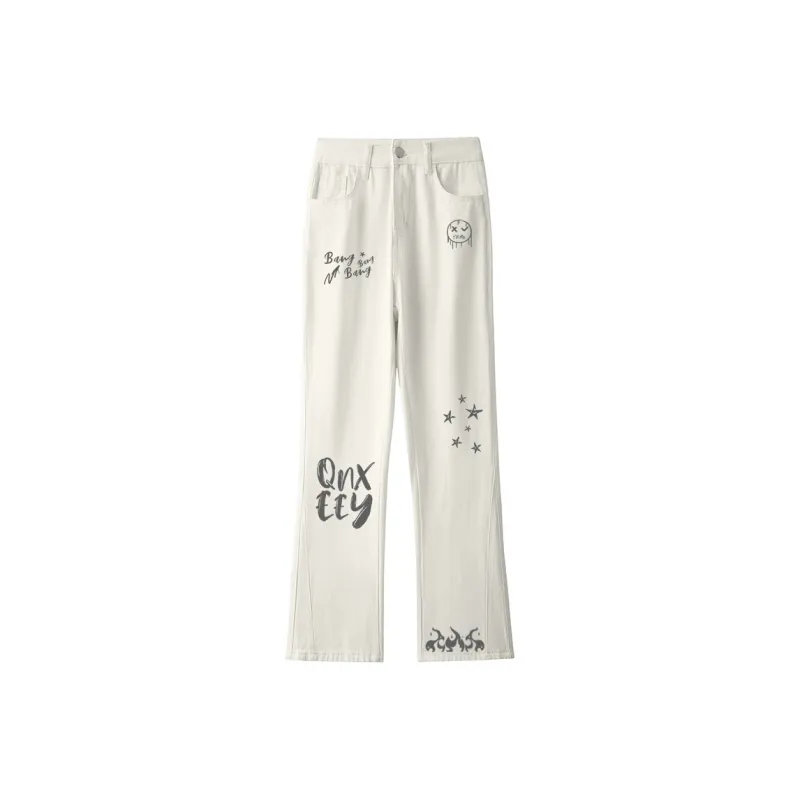 Qnxeey Jeans Unisex-4
