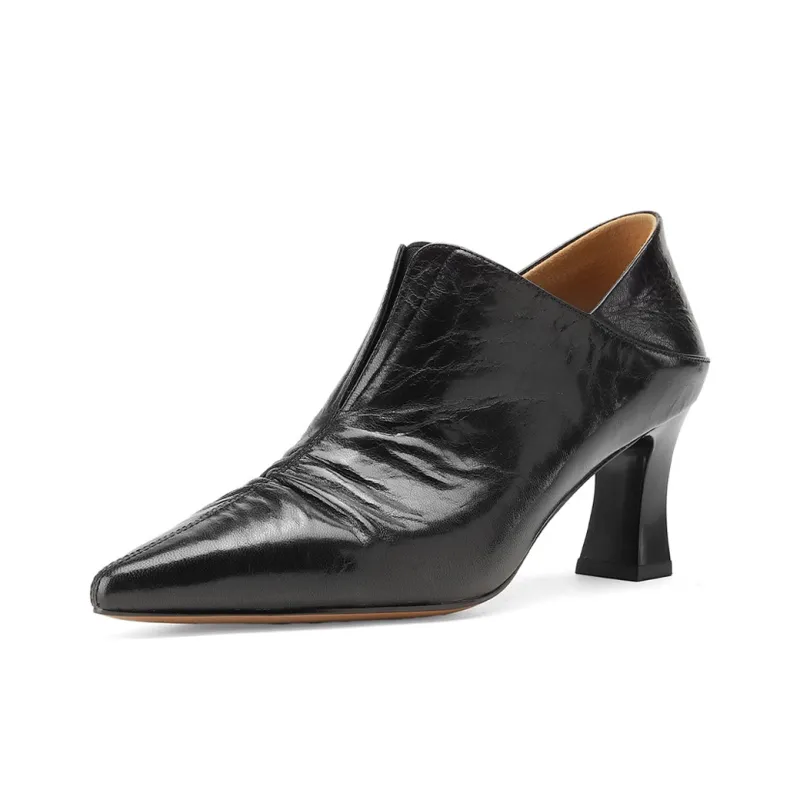GOLDLION Chunky Heel High Heels Women's-1