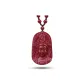 Cinnabar Avalokitesvara Pendant-54*33*13mm