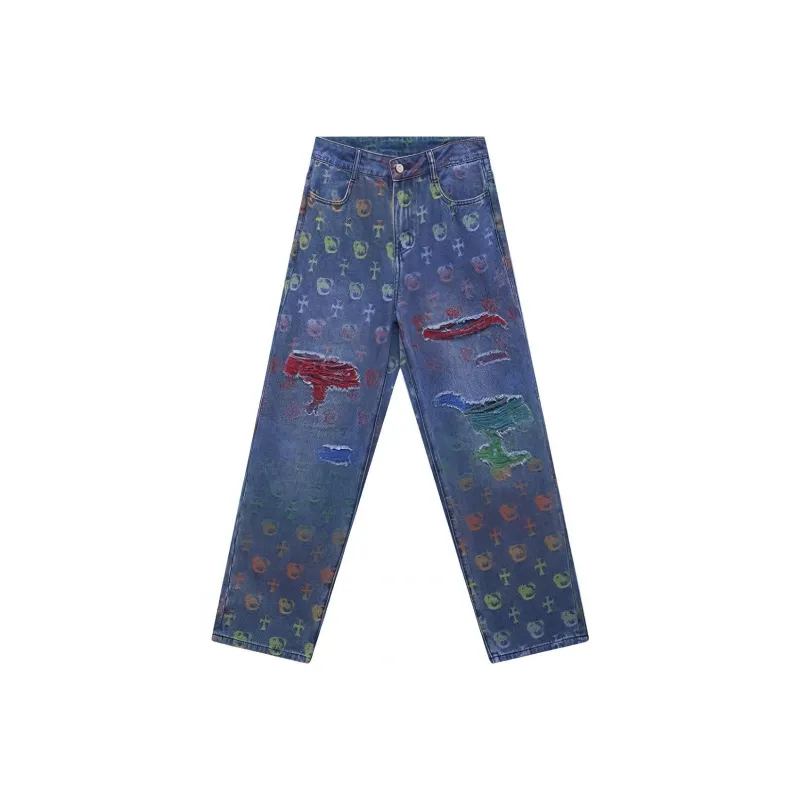 TSMLXLT Jeans Unisex Dark Denim Blue-0