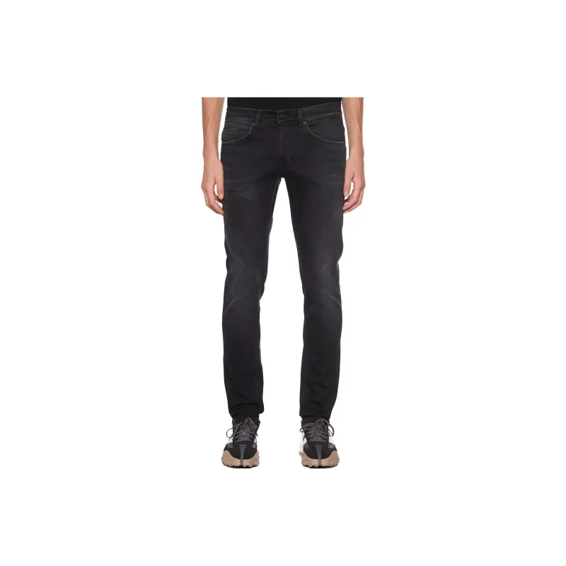 Dondup Mid Rise Stonewashed Jeans-0