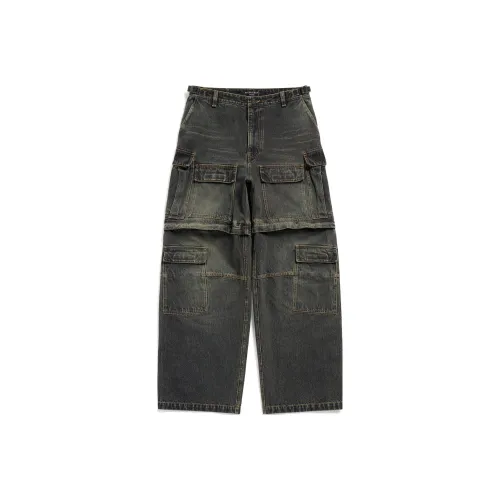 Balenciaga SS24 Jeans Loose Fit Style Unisex Black