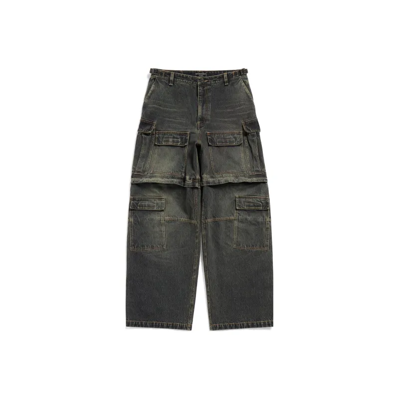Balenciaga SS24 Jeans Loose Fit Style Unisex Black-0