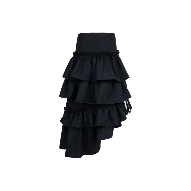 YINLEI Casual Long Skirt Women's Black-1