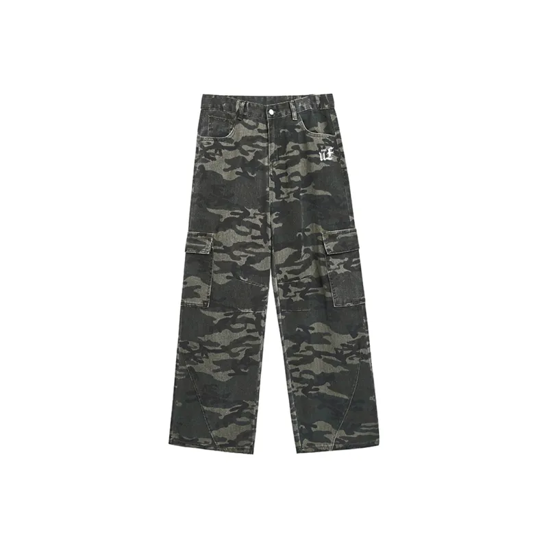 UF9193 Jeans Unisex Green Camouflage-0