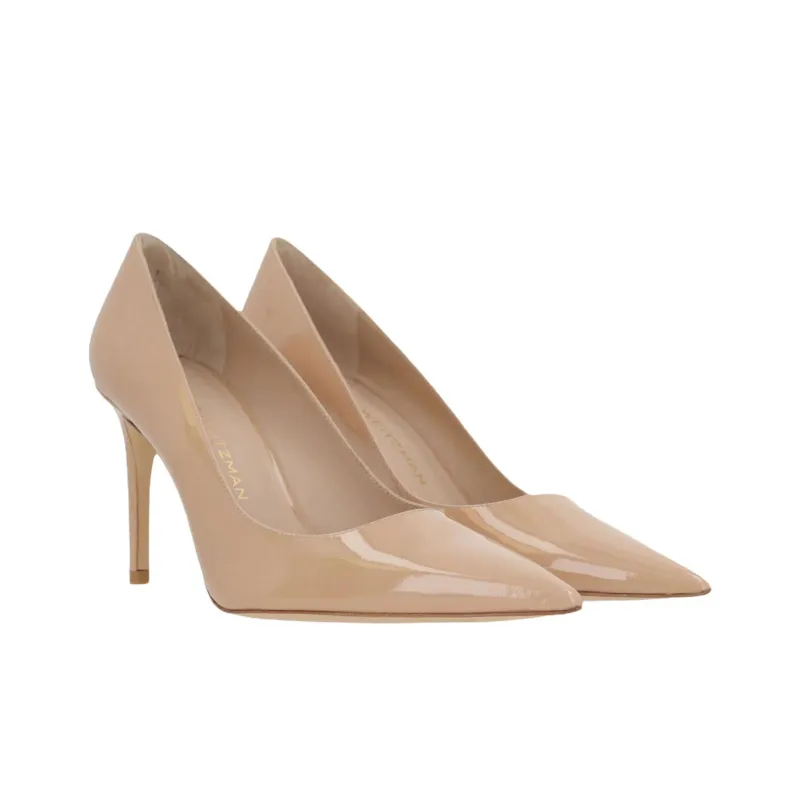 Stuart Weitzman/SW Power Slim Heel High Heels 8.5cm Women's Beige-2