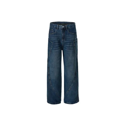 Ghost Mask Jeans Unisex Blue
