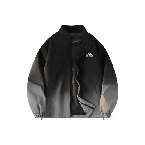 Pin Li Jackets Coats Unisex Gradient Pink