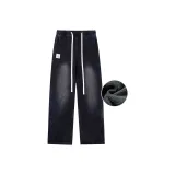 Stone-Washed Gray Fleece-Lined